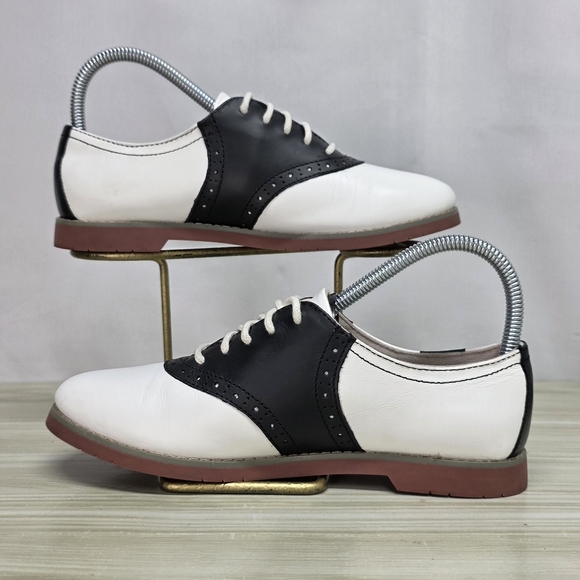 Eastland Black & White Oxfords 50s Size 7 - Picture 6 of 10